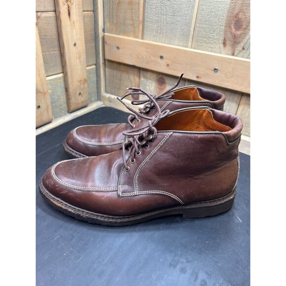 Allen Edmonds Logan Brown Leather Ankle Boots Size 9D Mens - Picture 5 of 9
